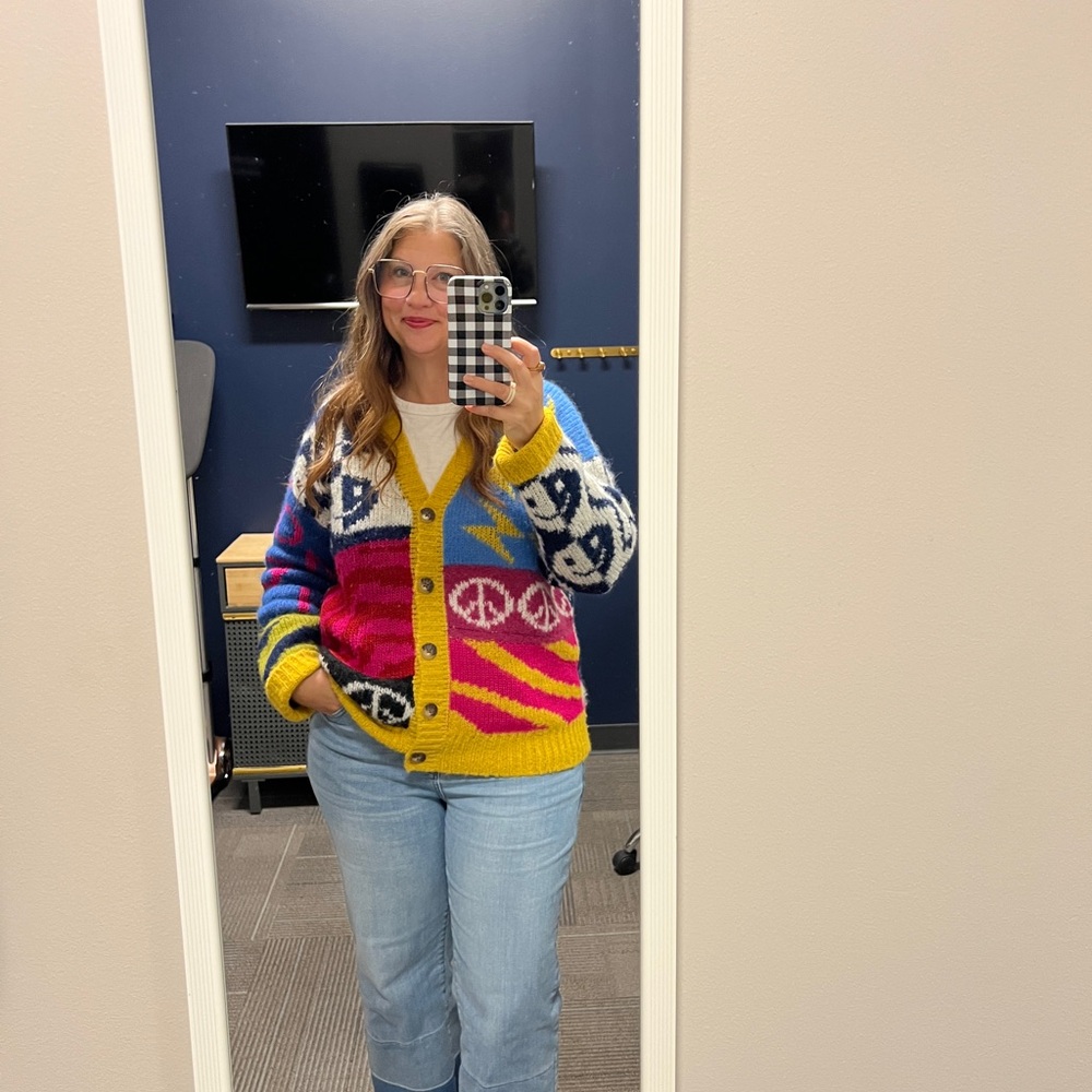 MOTHER Multicolor Graphic Cardigan - Picture 7 of 7